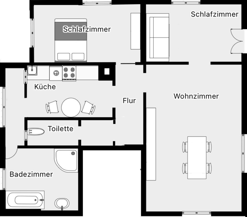 Zwergdackeladlerhirsch Apartment Beuron Bagian luar foto